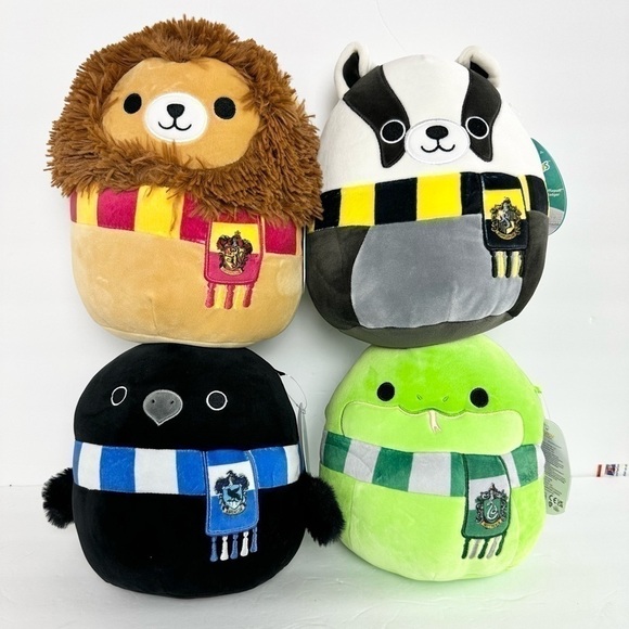 Squishmallows Other - NWT Squishmallows Harry Potter 8” 4 Houses Set Halloween 2023